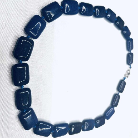 Vintage Lapis Lazuli Necklace – Natural Stone, 46 cm, Canada - Picture 3 of 10